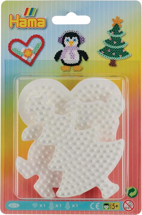 Image du produit Hama Perlen Strijkkralenbordjes - Dur, pingouin, boum
