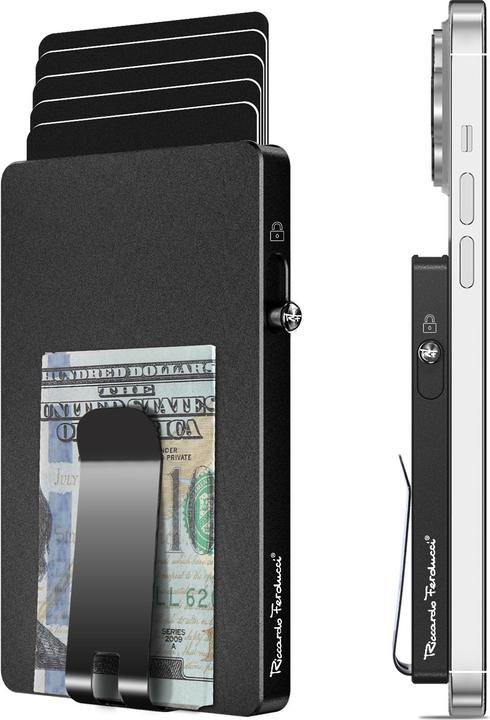 Actual product image Riccardo Ferducci Credit card case, wallet, slim wallet, RFID, mini wallet