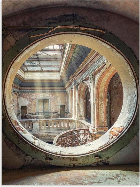 Actual product image Artland Abandoned places Sunbeams Windows U4YD (60 x 80 cm)