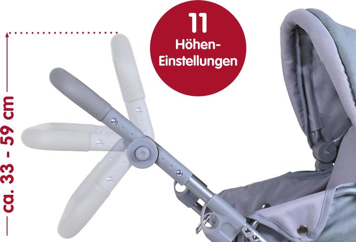Produktbild Knorrtoys Puppenbuggy Jogger Lio - Star grey