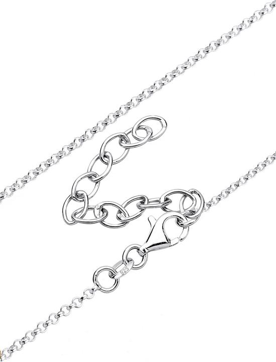 Produktbild Elli Herz, Y-Kette (Glaskristall, 925er Sterling Silber, 40 cm)