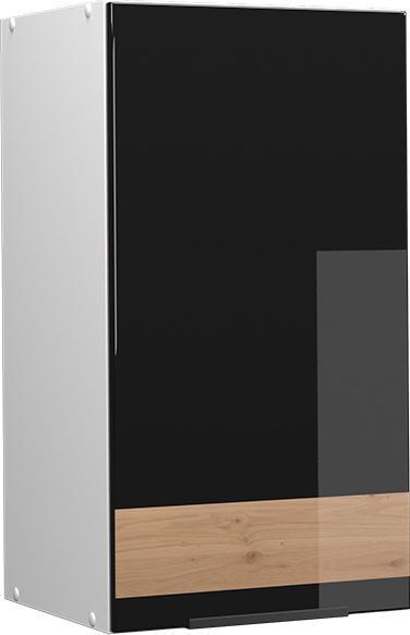 Black oak high gloss/white