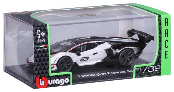 Productafbeelding Bburago 41167 Race - Lamborghini Essenza SCV12 #63 - 1:32 - bianco