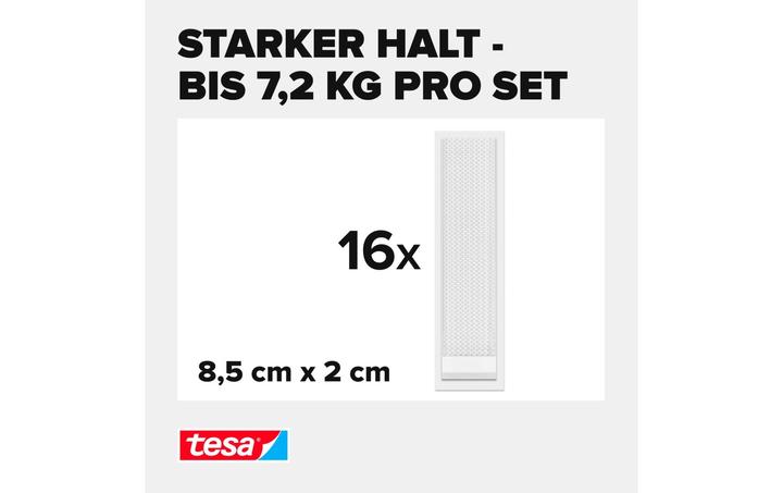 Immagine prodotto tesa Tappetini adesivi in velcro Powerstrips (7.20 kg)