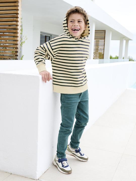 Image du produit Vertbaudet Gestreiftes Jungen Kapuzensweatshirt (158)