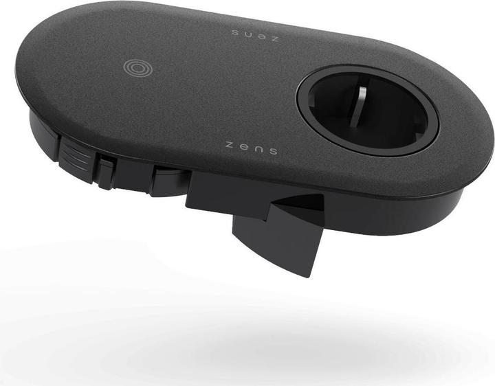 Produktbild Zens PuK Combi ZEPC01B mit Qi-Ladefunktion und Steckdose, schwarz (5 W)