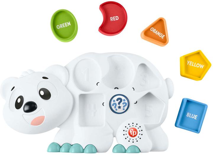Actual product image Fisher-Price BlinkiLinkis shapes polar bear, toddler toy, german edition (German)