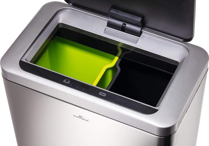 Produktbild Durable Sensor Abfalleimer NO TOUCH DUO 2x20l silber (40 l)