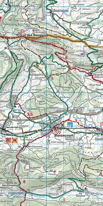 Produktbild Velokarte Jura-Delsberg-Biel