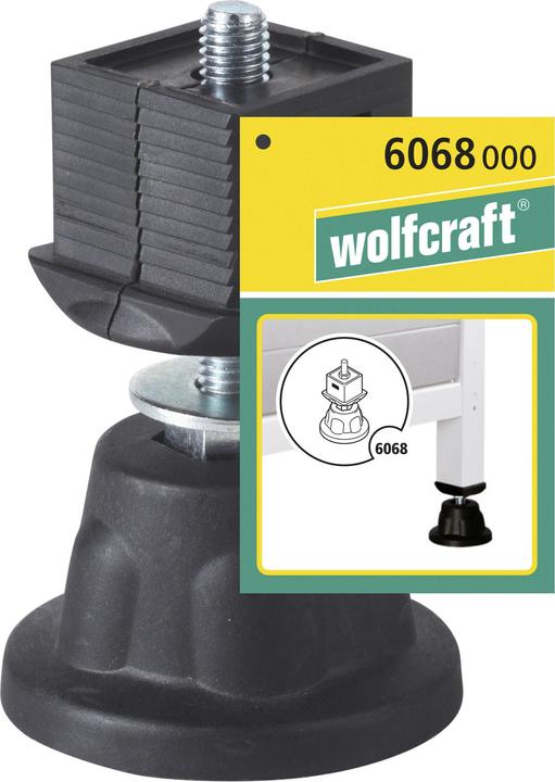 Immagine prodotto wolfcraft wolfcraft 1 piede regolabile in altezza (Materiale sintetico)
