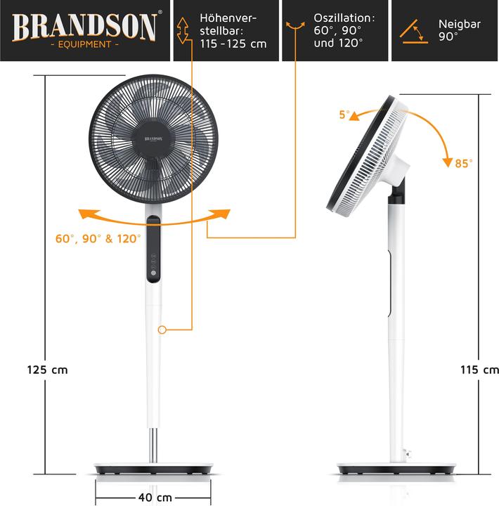 Produktbild Brandson Standventilator (49 dB)