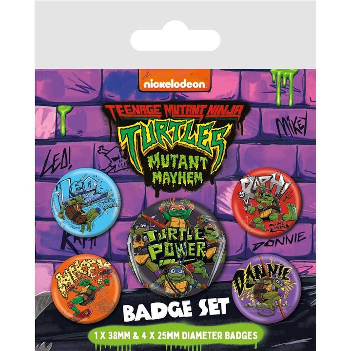Teenage Mutant NT Abzeichen 5erPack