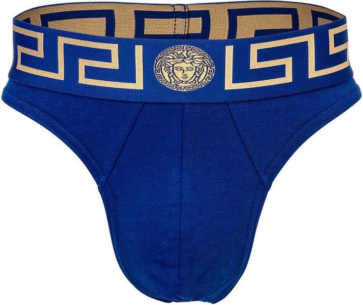 Image du produit Versace Underpants Thong Jersey Topeka Bi-Stretch Cotton Organic New Logo (XL, Une unité par pack)