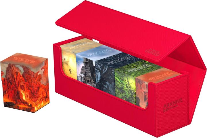 Image du produit Ultimate Guard Boîte à cartes XenoSkin Arkhive Monocolor 400+ rouge