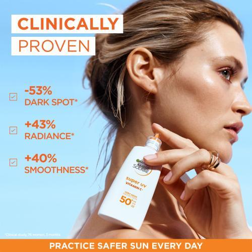 Actual product image Garnier Ambre Solaire Super UV Vitamin C (Sun cream face, SPF 50, 40 ml)