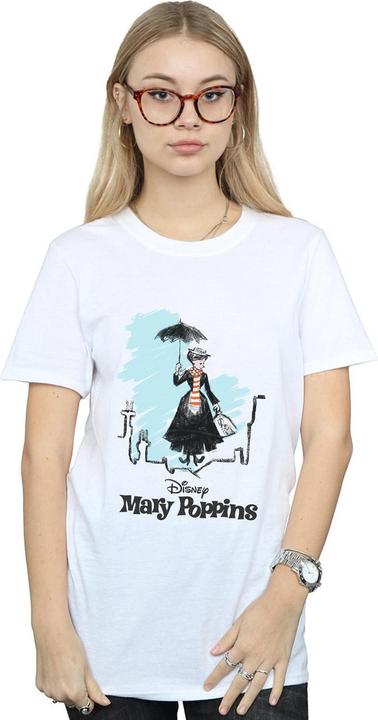 Image du produit Disney - T-shirt MARY POPPINS ROOFTOP LANDING COLOUR - Femme (XL)
