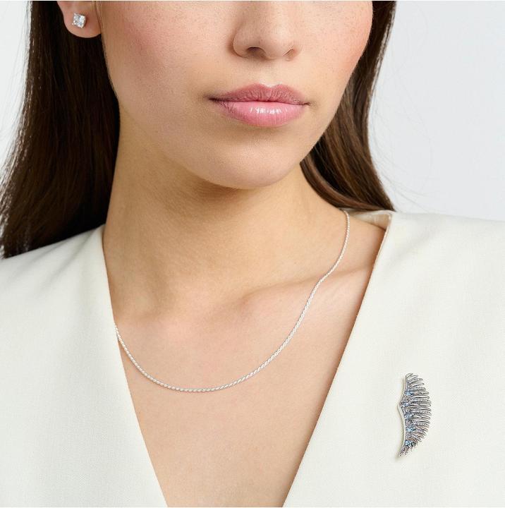 Produktbild Thomas Sabo Brosche Phönix Flügel mit Blauen Steinen Silber (925er Silber, Edelstahl)