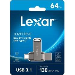 Immagine prodotto Lexar JumpDrive Dual Drive D400 (64 GB, USB-C, USB-A)