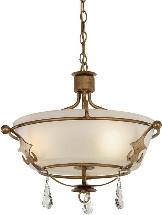 Immagine prodotto Elstead Lighting Plafoniera Windsor E14 tripla patina oro, Made in UK (E14)