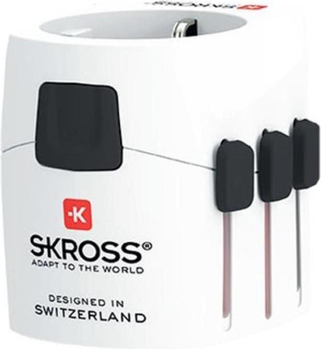 Produktbild Skross - World Travel Adapter with Ground Plugs, without Schuko Top ( no swiss/italy )