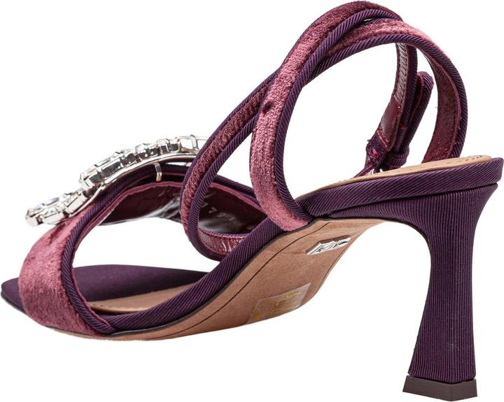 Produktbild Dolce & Gabbana velvet sandal in vinacca color with buckle with stones (36)