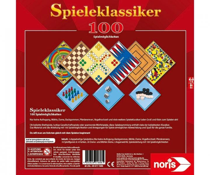 Immagine prodotto Noris Giochi classici 100 modi di giocare (Tedesco)