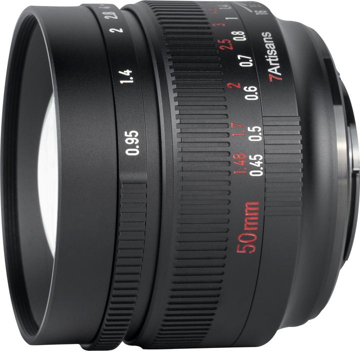 Image du produit 7artisans 50mm f/16 - 0,95, Fuji X (Fujifilm X, APS-C / DX)