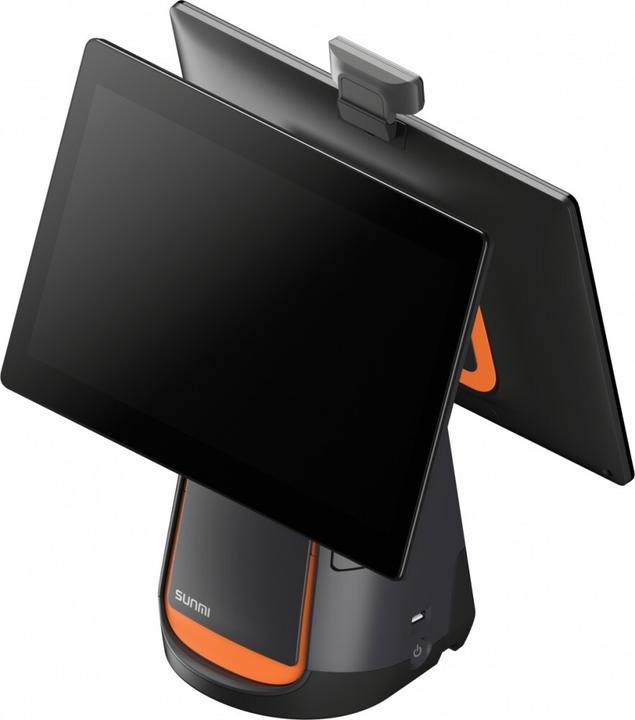 Image du produit Sunmi T2s, 39.6cm (15.6"), VFD, Android, noir, orange POS system, retail, touchscreen, capacitive,...