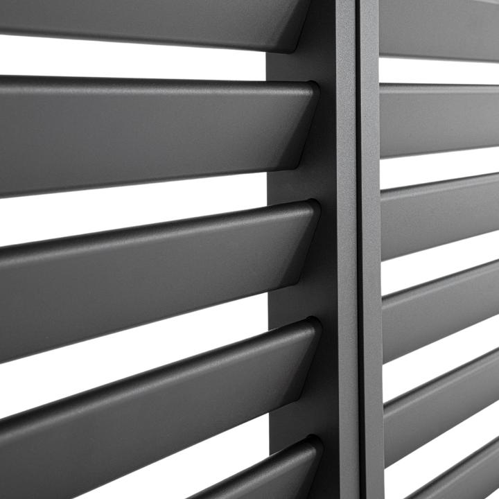 Image du produit Ventaris 1x élément mural à lamelles pour pergola Mirador (9 cm, 113 cm)