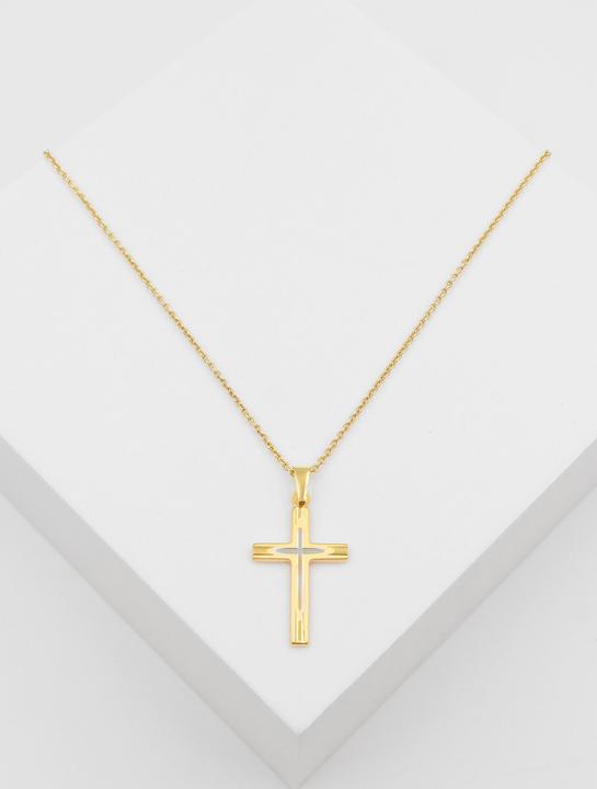 Produktbild Muau Kreuz (Gelbgold, Weissgold)