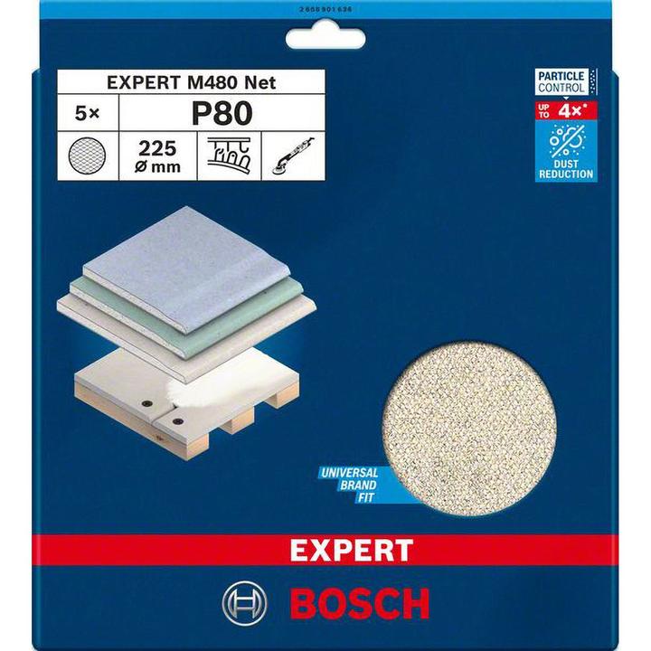 Actual product image Bosch Professional Zubehör Sanding net for drywall sanders (80)