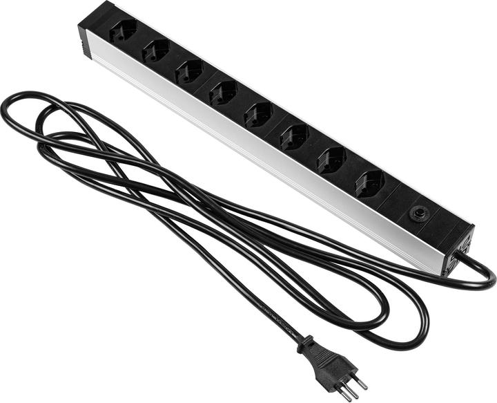 Produktbild Furber.power Steckdosenleiste (8 x, Typ 13, Typ 12, 3 m)
