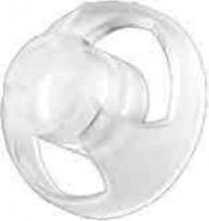 Actual product image NoName Widex Ear-tip open for thin audio tube élan tube, size 2S long (7mm) (10/frp)