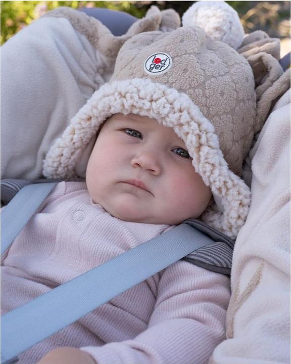 Actual product image Lodger Winter Hat Folklore Fleece Beige 1-2 years (86/92)