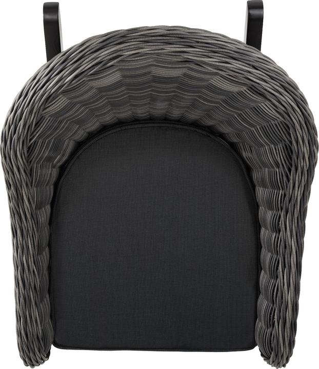 Actual product image tectake Rattan Rocking Chair Rovigo 150kg