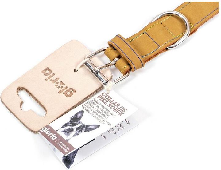 Actual product image Gloria Dog collar Oasis yellow 55 cm (55 x 2.5 cm) (Leather)