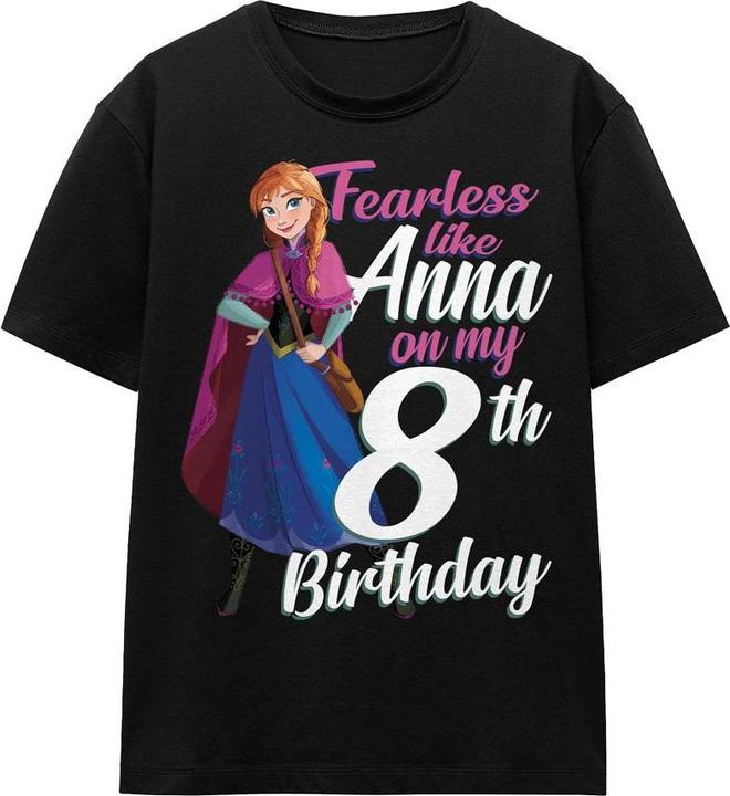 Produktbild Disney Frozen Fearless Like Anna TShirt 8 Geburtstag (M)