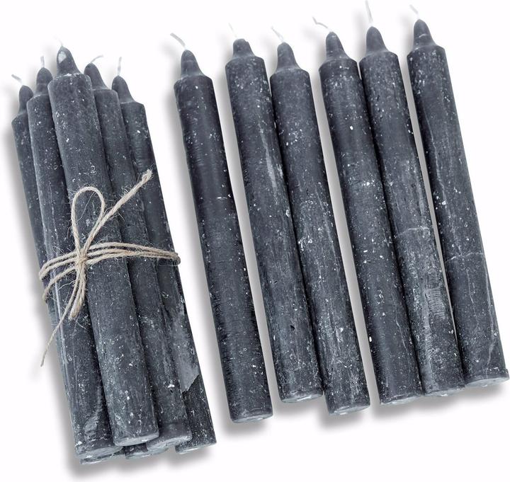 Immagine prodotto Loberon Set di 12 candele Bauceau grigio scuro (12 pz.)