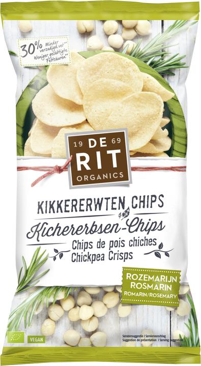 Actual product image De Rit Chickpea Chips Rosemary Organic (75 g)
