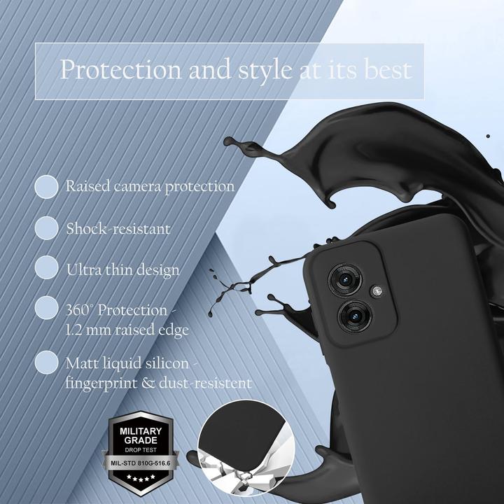Image du produit Cadorabo Coque pour Motorola Moto G55 TPU Liquid Silicone Case (Motorola Moto C)