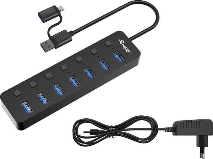 equip 128965 (USB-C, USB-A, 7 Ports)