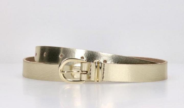 Produktbild DSTRCT Ladies Belt - Leder - 2 cm breit - 85 cm lang - Gold