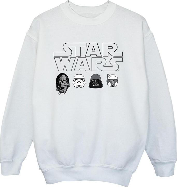 Immagine prodotto Star Wars Character Heads Felpa Ragazzi (128)