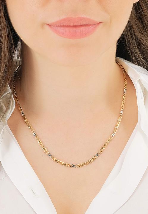 Produktbild Muau 8er-Kette (750, Weissgold, 18K Gelbgold, 50 cm)