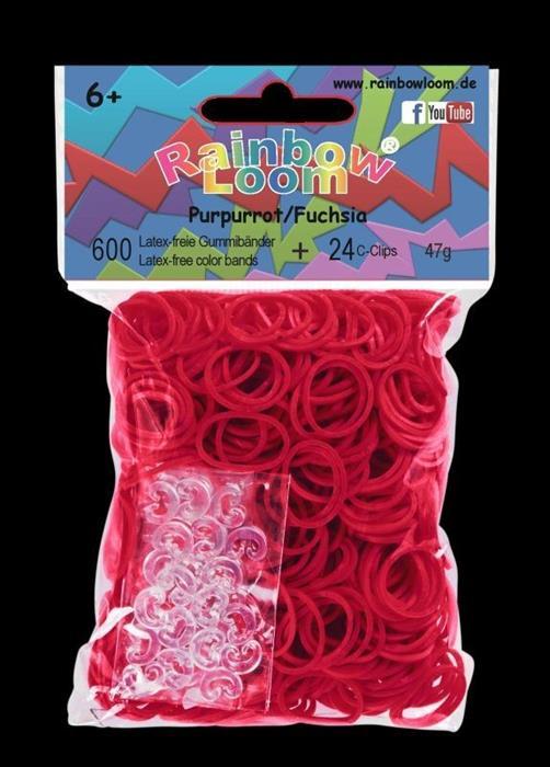 Produktbild Rainbow Loom Gummibänder Purpur (24 Stk.)