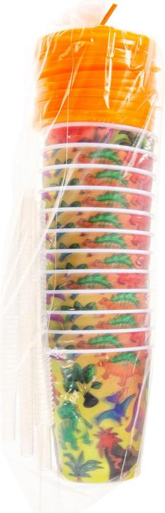 Image du produit LG-Imports Gobelet avec couvercle et paille Dinosaure, 12 pièces. (12 x)