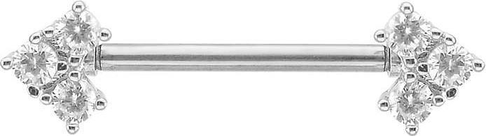 Bijouteria Brustpiercing (Edelstahl, Zirkonia)
