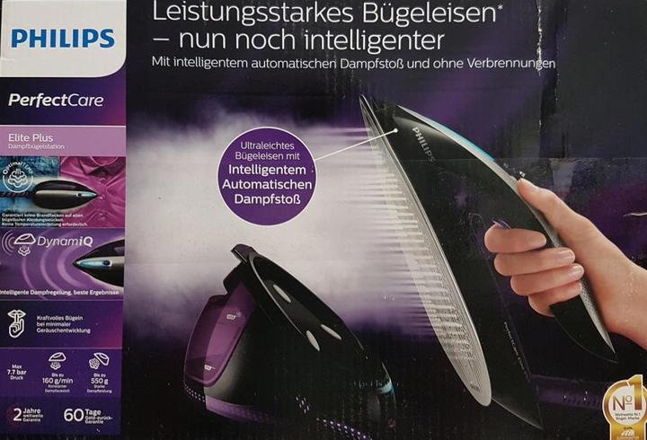 Produktbild Philips PerfectCare Elite Plus GC9675/80 Dampfbügelstation (2700 W, 550 g/min)