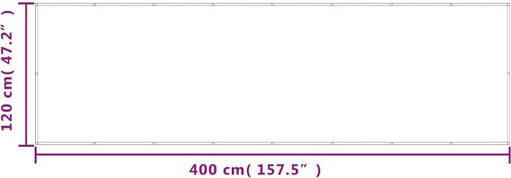 Immagine prodotto VidaXL Balkon-Sichtschutz 100% Polyester-Oxford (400 cm)