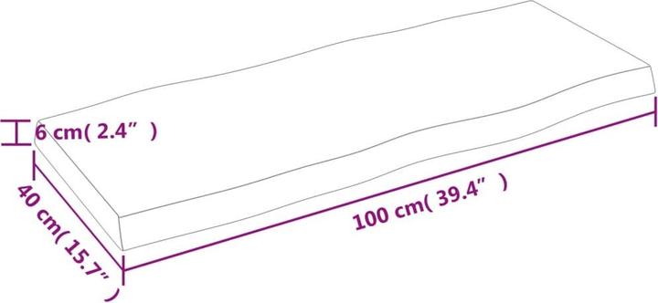 Produktbild VidaXL Chaim (100 x 40 x 6 cm)